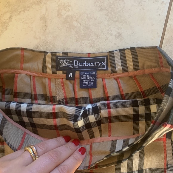 Vintage y2k Burberrys pleated skirt plaid nova - Picture 5 of 5